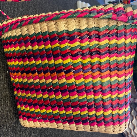 Bolsa Tejida de Ixtle Hecho En Mexico, Woven Bag Made In Mexico - Picture 2 of 2